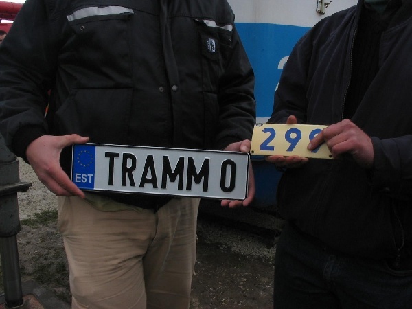 Trammi saabumine Järva-Jaani, 15. okt. 2005